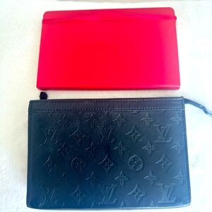 Reverse Monogram Eclipse Gaston Wallet Bag Clutch (& Coin pouch)